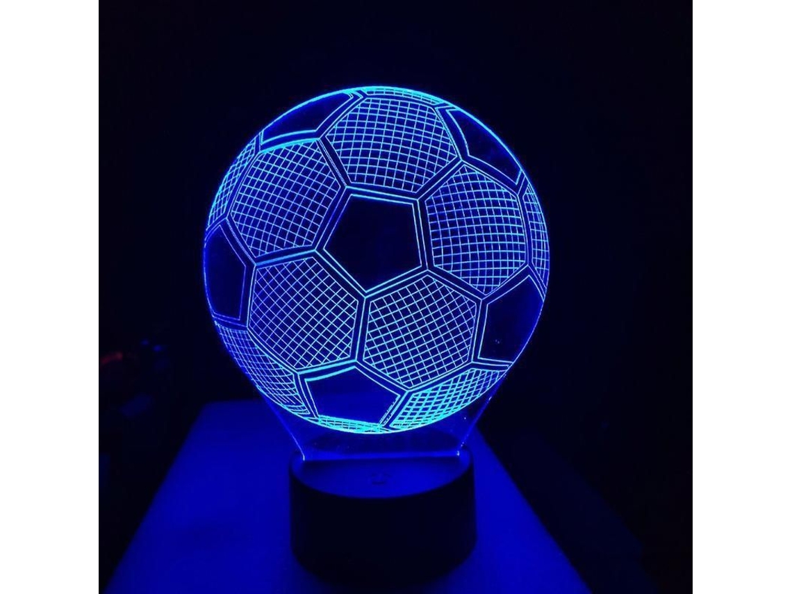 Lâmpada De Noite De Futebol 3d Wabjtam, 7 Cores, Toque, Presente Para Crianças, Decoração De Quarto