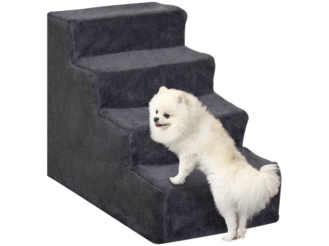 Cobertura Removível de 4 Degraus para Cães Pequenos 44 Cm ESCURO CINZA S/MARCA
