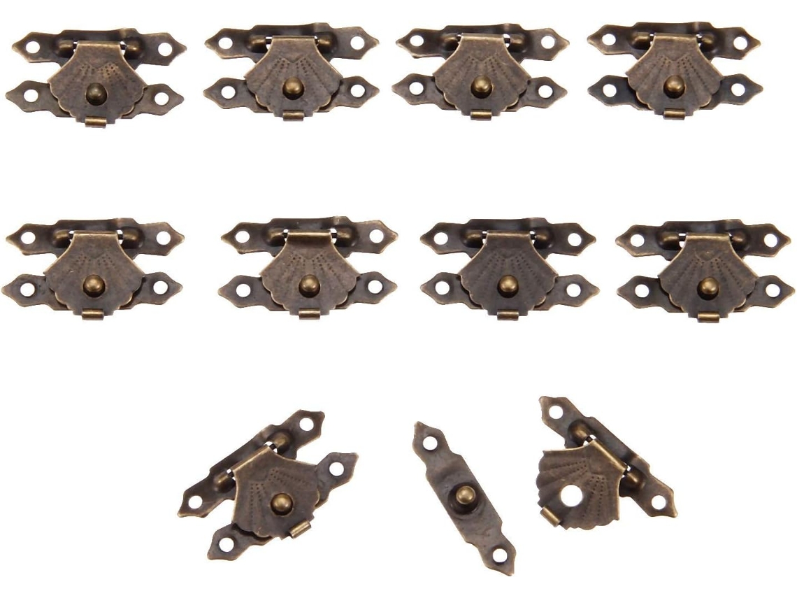 Conjunto de 10 Fechos Ferro 30x18mm 10, Segurança, Resistente