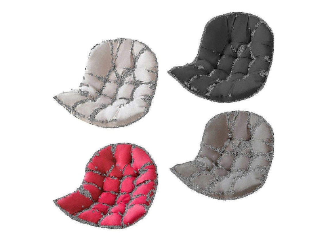 Cojinhas para Cadeiras de Pano de Bozzo Jardim Rede Cadeira de Balanço Almofadas Soft Poliéster Lavável Vinho Tinto