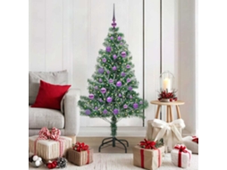 Vidaxl Árvore De Natal Artificial Coberta De Neve Com Luzes De Led