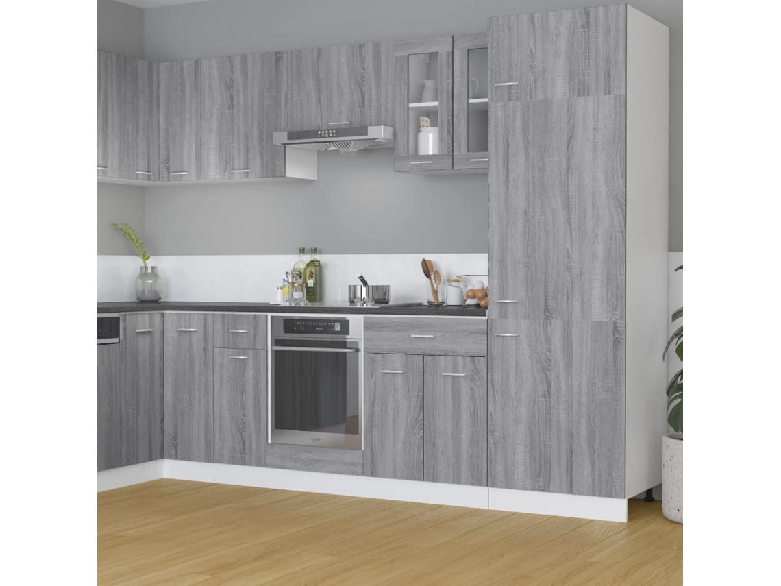 Vidaxl Armário Suspenso “lyon” 60x31x60 Cm Cinzento Sonoma