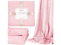 Cobertor SPRINGOS Luxurious Fofinho Rosa