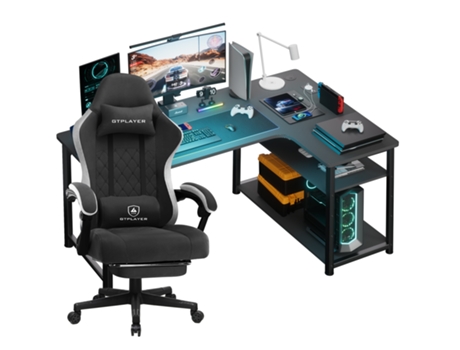 Conjunto De Cadeira Gamer Mesa Gamer Em Forma De L Gtplayercomhoma