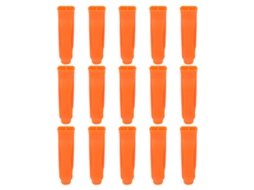 15 silbatos de plástico naranja brillante para emergencias y deportes, S/MARCA