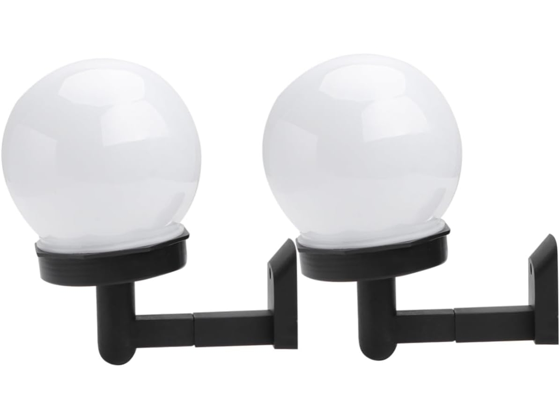 Luminária Solar Externa De 2 Peças Para Corredor, Luminária De Parede Solar Led Para Pátio Externo Gokoco