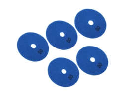 Kit De 5 Discos De Polimento Diamante Úmido De 4 Polegadas 50 Grit Para Mármore, Granito E Cerâmica