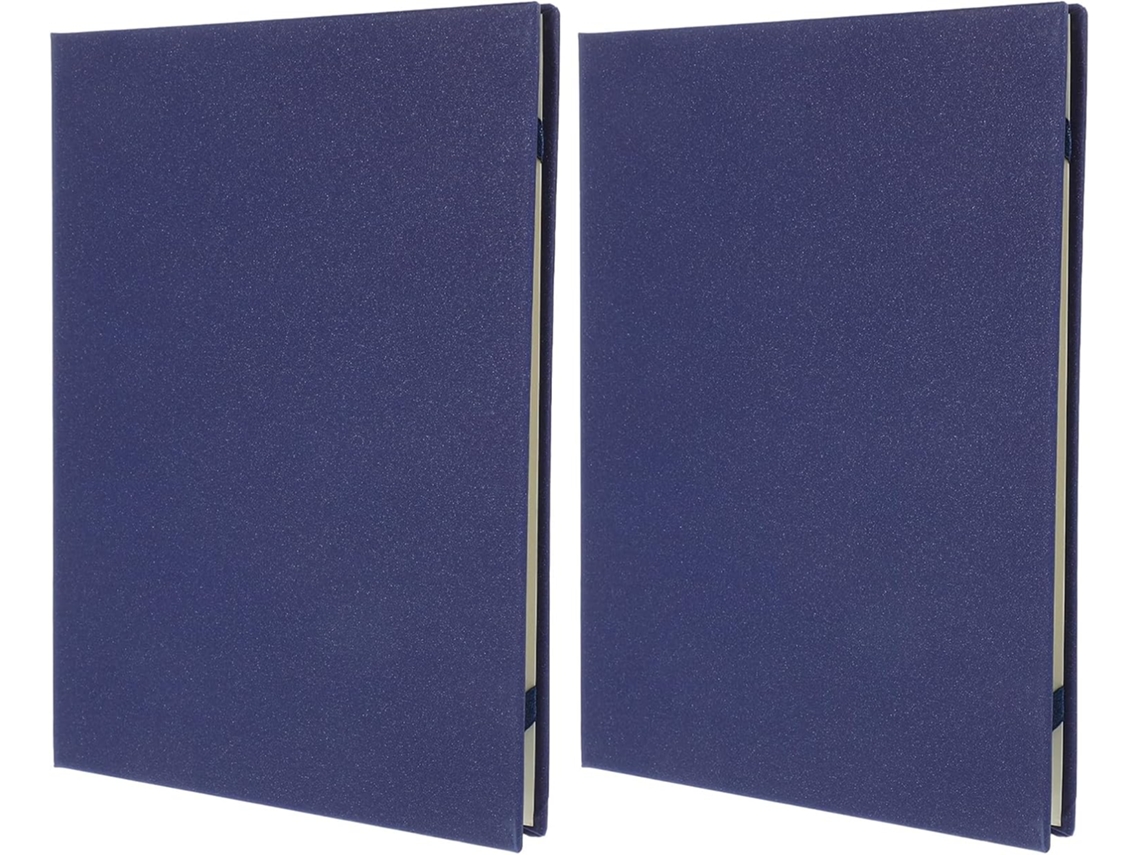 Pasta de apresentação com dupla camada para certificados de honra e cartas, estilo livro, para ensino fundamental e superior.