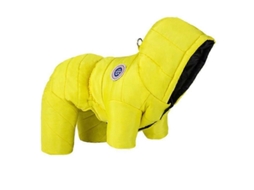 Mameluco Impermeável Para Cães Pequenos E Médios Abrigo De Inverno Quente Resistente Ao Vento Roupa De Mascote Tamanho S-xxxl Amarillo Xl