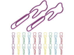 Nuobesty - Pacote com 200 unidades de presilhas portáteis de alta eficiência, formato decorativo com dentes de ferro, cor aleatória, para uso em diversas aplicações.