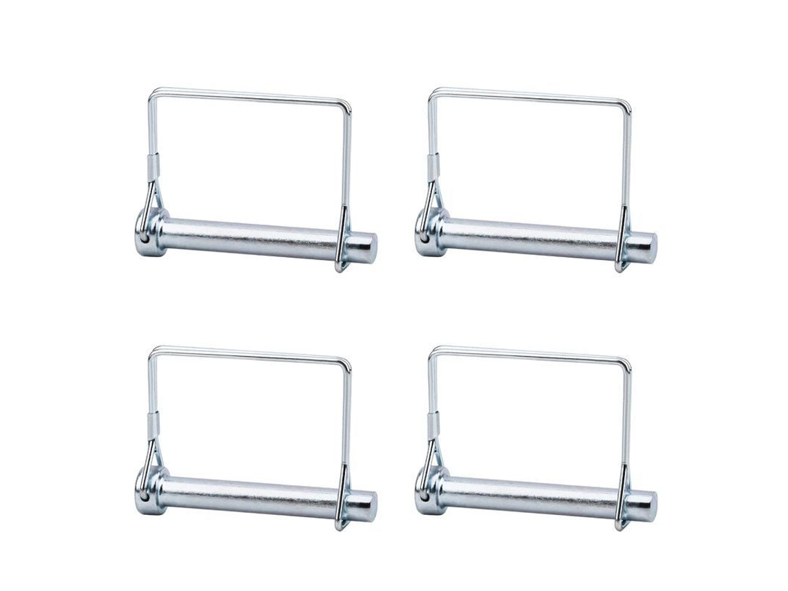 Pin de Bloqueio de Eje Galvanizado 3/8" 4pcs para Remolques Jardim Agricultura