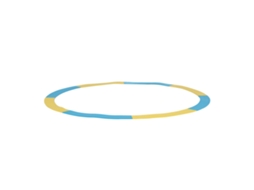 Anéis Objetivo Golf Silicone Amarelo Azul 90cm S/MARCA
