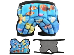 Calças De Criança Com Proteção Reforçada Na Coxa - Calça Curta - Roupas De Proteção - Ideal Para Snowboard, Skate E Esqui - Perfeito Para Bicicleta -