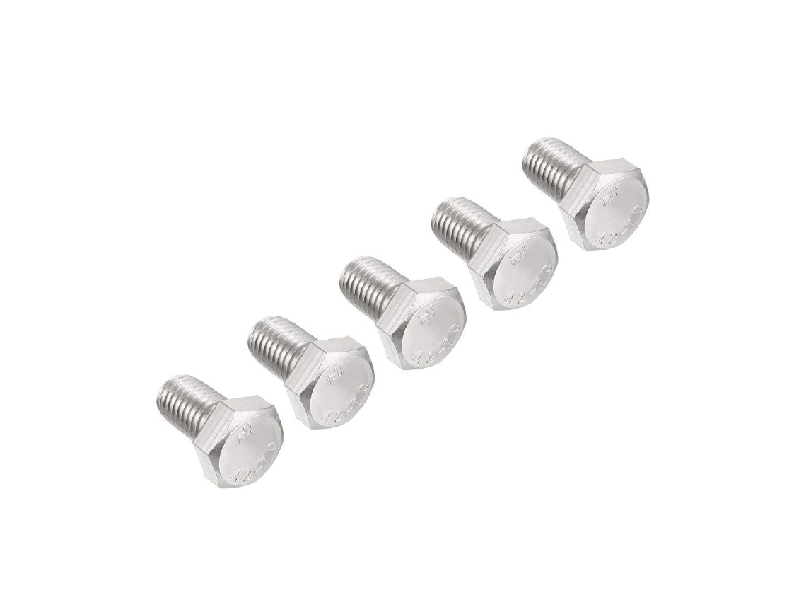 Parafusos Sextavados De Aço Inoxidável 304 Com Rosca M12, 20 Mm,