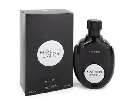 Eau De Parfum Masculin Leather by Riiffs Spray 3.4 oz (100 ml)