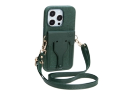 Suporte Casa Para Iphone 14 Pro Max Anti-choque Com Porta-cartões Bege