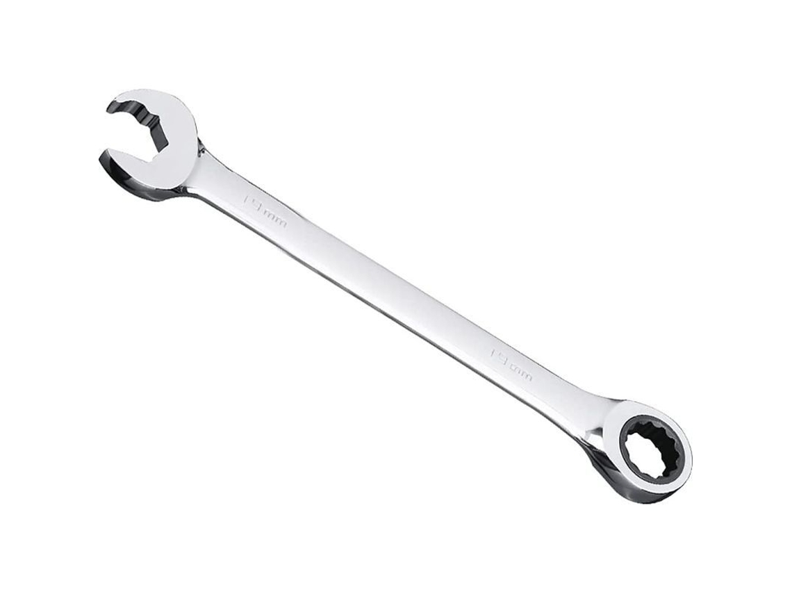 Chave De Roda Dentada Combinada Com Cabeça Reta, 11 Mm, Aço Cromo Vanádio, Resistente À Corrosão, Prata