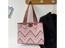 Bolsa de Inverno Tricotada, Mão Feminina, Viagens e Compras AQUAFORGE