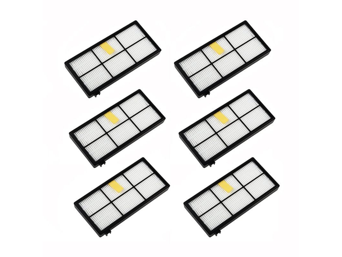 8 filtros HEPA de reposição compatíveis com série Roomba 600, modelos 605, 610, 620, 650, 660, 680 | S/MARCA