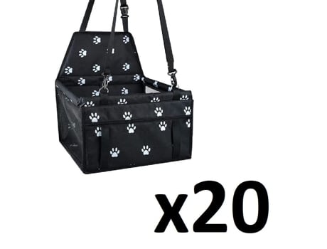 Transportadora Para Cães Preta X 20 Leobert