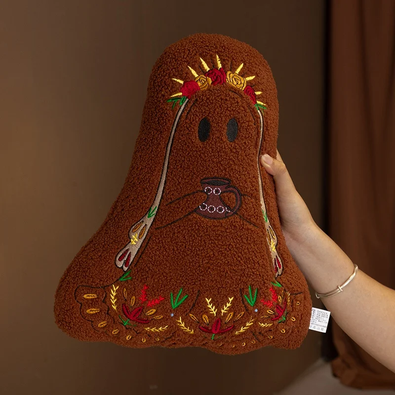 Almofada/travesseiro Realista de Fantasma para o Halloween, para Adultos MDUG (guirlanda Marrom, 38 Cm)