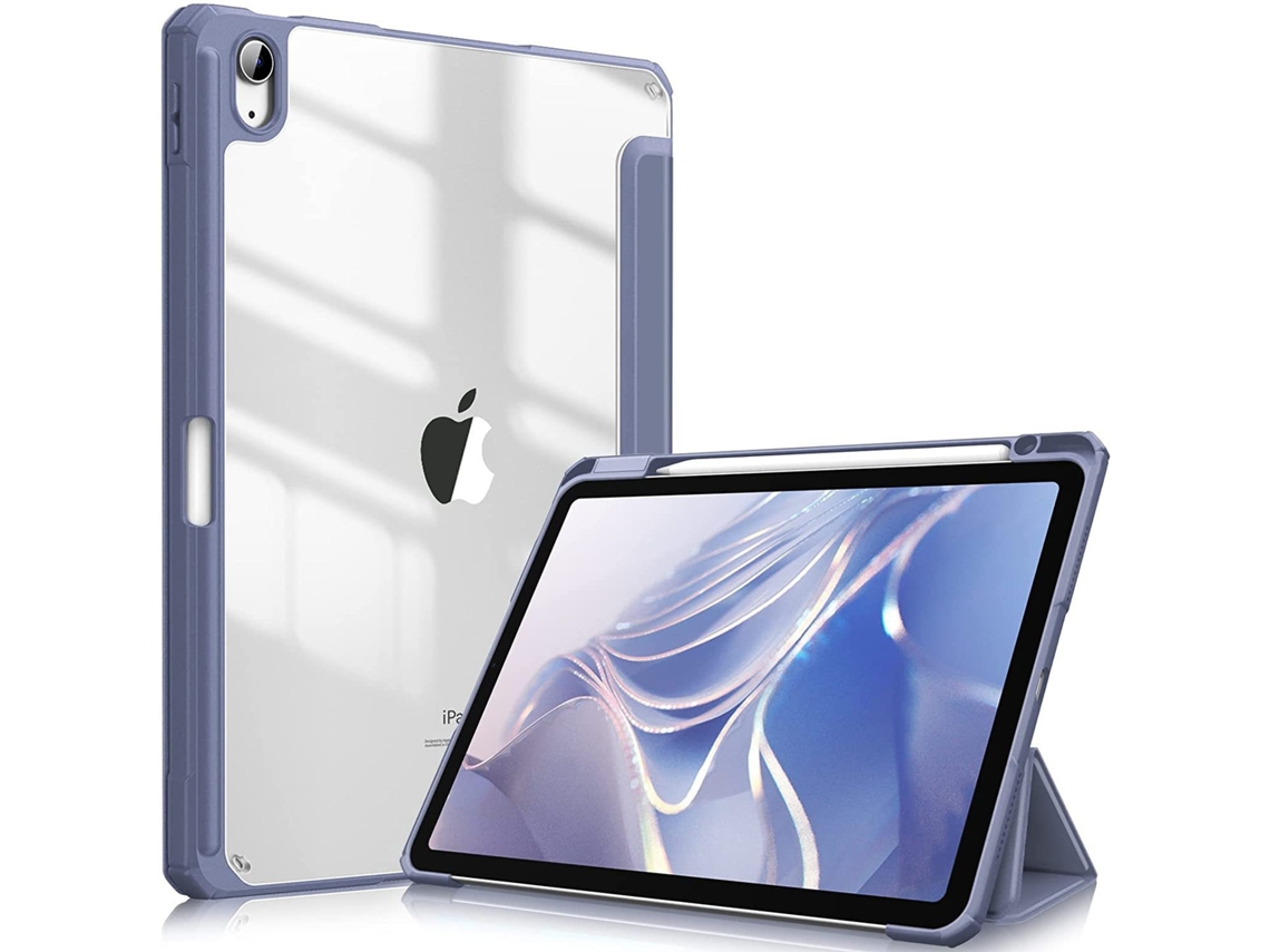 Capa Para Tablet Lurelia, Compatível Com Ipad Pro 11 (2024, Azul, Tpu, Dobrável Com Suporte, Fixação Magnética