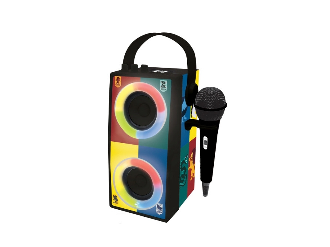 Coluna Portátil Bluetooth Com Microfone, Efeitos De Luz, Karaokê Lexibook
