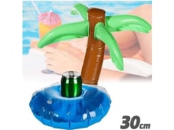 Suporte Inflável Para Bebidas Em Formato De Palmeira, Porta-latas Flutuante Para Piscina, 30 Cm -