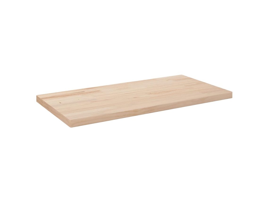 Vidaxl Tampo De Mesa Retangular 80x40x2,5 Cm Pinho Maciço