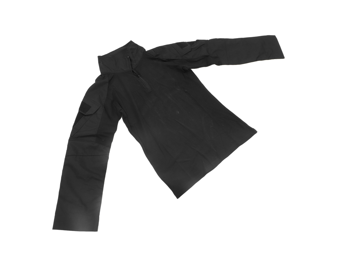Rebe-camiseta De Manga Larga Para Hombre Cuello Tortuga Deportiva Para Aventura Al Aire Libre Senderismo Montañismo Negro M