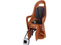 Cadeira Bicicleta Fixação Quadro Traseira Reclinável Groovy Castanho Caramelo
