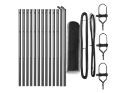 Conjunto 1 Cerca Para Jardim Vidaxl Cinzento Aço (25 X 0,5 M)