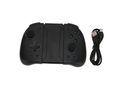Controle sem fio para jogos EOOCOO com efeito de luz RGB, removível e com vibração dupla