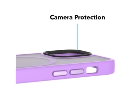 Capa Matte Alzaguard Compatível Com Magsafe Para Iphone 13 Mini Roxo Claro
