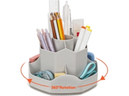 Suporte Giratório para Canetas de Mesa, com 9 Compartimentos para Guardar Canetas BRILVIBERA
