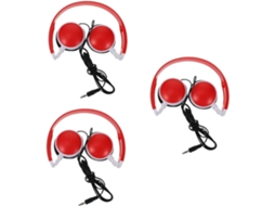 Conjunto De 3 Fones Ouvido Com Fio, Dobráveis, Para Meninos E Meninas, Ideais Para Escola E Viagens Som Estéreo