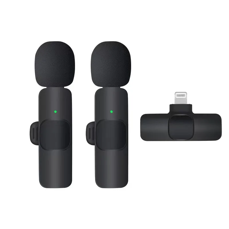(ambas As Versões Do Ios) Compatível Com Microfones De Lapela Sem Fio, Microfones Sem Fio Práticos E Portáteis.