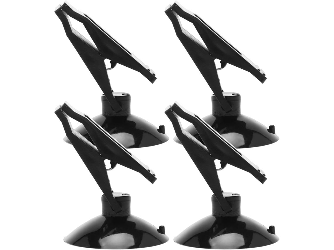 Conjunto De 4 Ventosas Para Carro Supvox, Pretas, Portáteis E Leves, Em Abs, Ideais Para Fixar Cartões E Cortinas Em