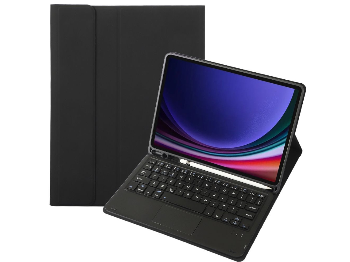 Capa de Teclado Bluetooth para Samsung Tab S8 11 Destacável com Ecrã Sensível e Bandeja para Caneta XIAOMOYU
