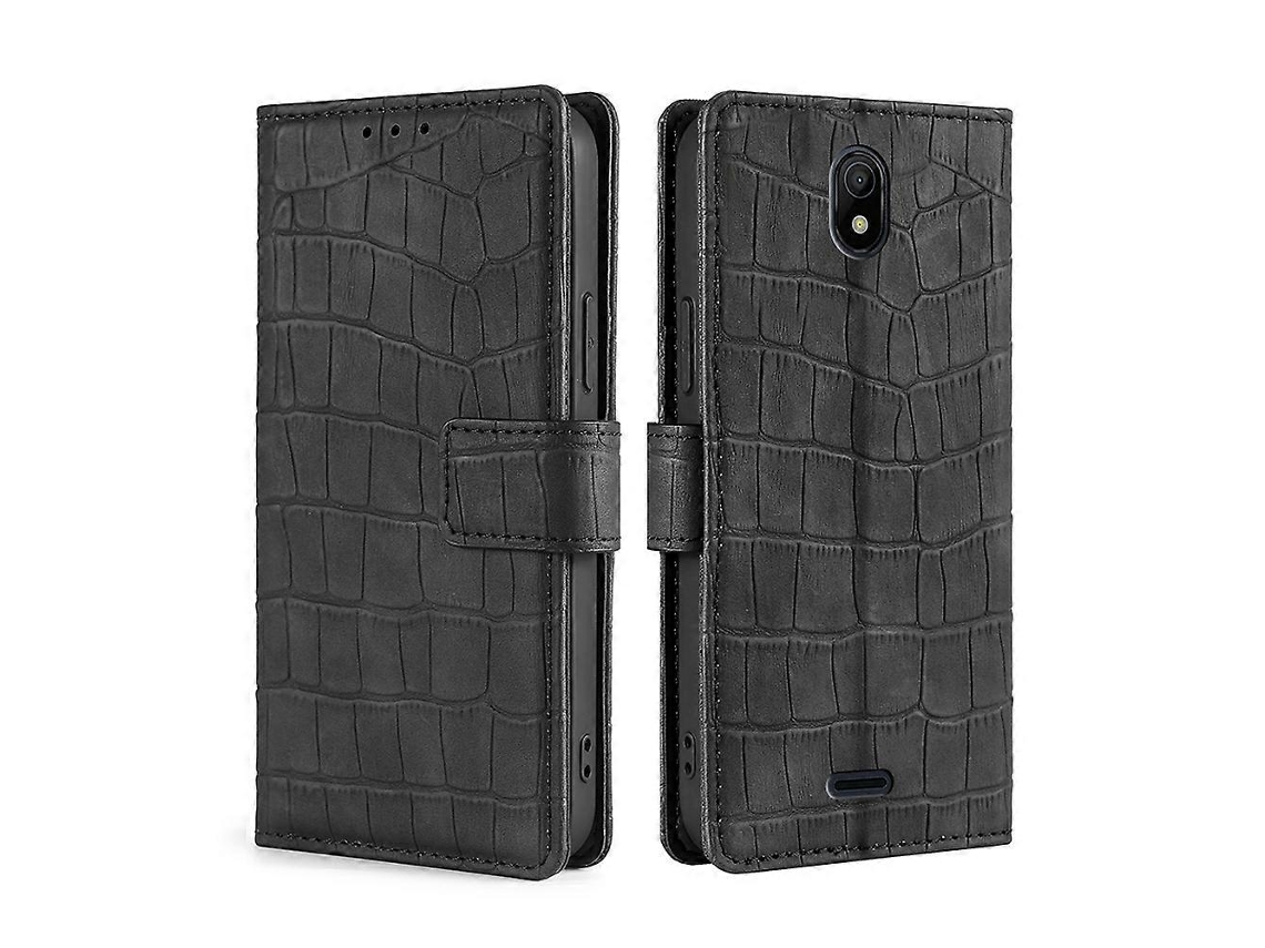 Capa De Couro Com Fecho Magnético E Sensação De Pele De Crocodilo Para Nokia C100