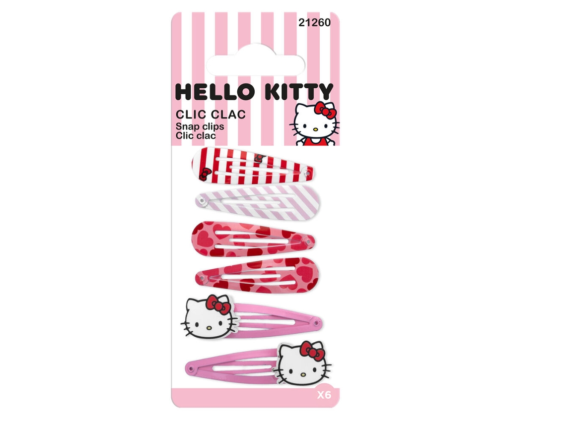 Pack De 4 Grampos De Cabelo Hello Kitty Sanrio
