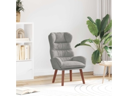 Vidaxl Poltrona Cinzento-claro 69 X 74 X 93 Cm Veludo