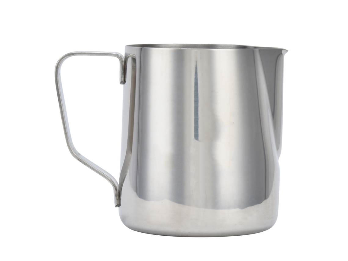 Espumador De Leite Em Aço Inoxidável 304, 350ml, Com Escala Interna E Bico Pontiagudo Para Uso Doméstico E Na Cozinha