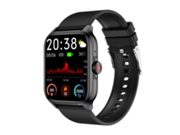 QX15 Smartwatch Multifunções Esportivo com Música, Preto YANYXR