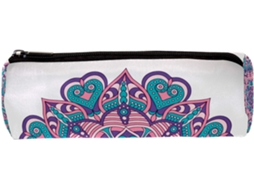 Este Mandala Boho com Estampa Floral Indiana é ideal para lápis, artigos de papelaria, organização de mesa e cosméticos. Perfeito!