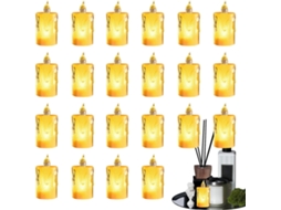 Bougie À Pilhas, Bougies Sem Chama Bougie Chauffe Plat Led En,petites Bougies Led Clignotantes À P Gokoco
