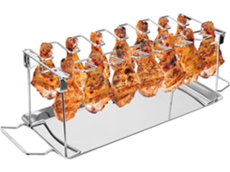 Suporte Para Coxas De Frango Com Bandeja Coletora De Gorduras, 14 Compartimentos