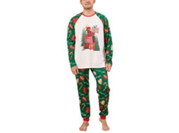 Laxiscreed Pijamas Natalinos Para Bebés De 3 A 6 Meses Com Manga Longa E Estampa Encantadora