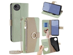 Capa De Celular Transversal De Couro Com Textura De Lichia