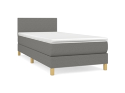 Box Spring Bed, Box Spring Beds Vidaxl Cinzeto Tecido (90 X 200 Cm)
